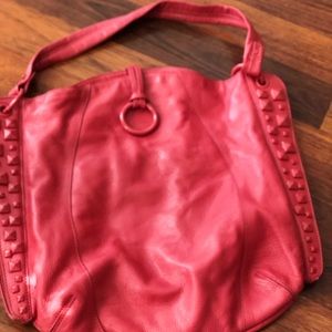 BCBG Maxzaria Hobo Pink Leather Bag